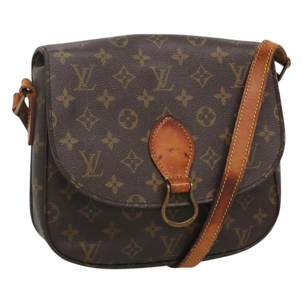 LOUIS VUITTON Monogram Saint Cloud GM Shoulder Bag M51242 LV Auth